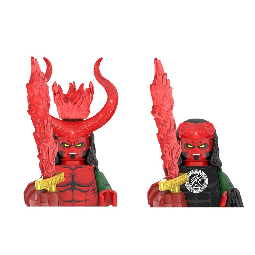 Building Block Mini - WM2422 WM2421 Мини-фигурки Hellboy из строительных