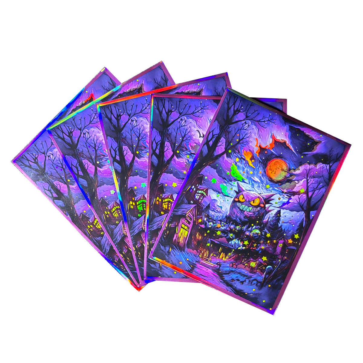 Card Penny Sleeve - 60 шт., 66x91 мм, голографические чехлы