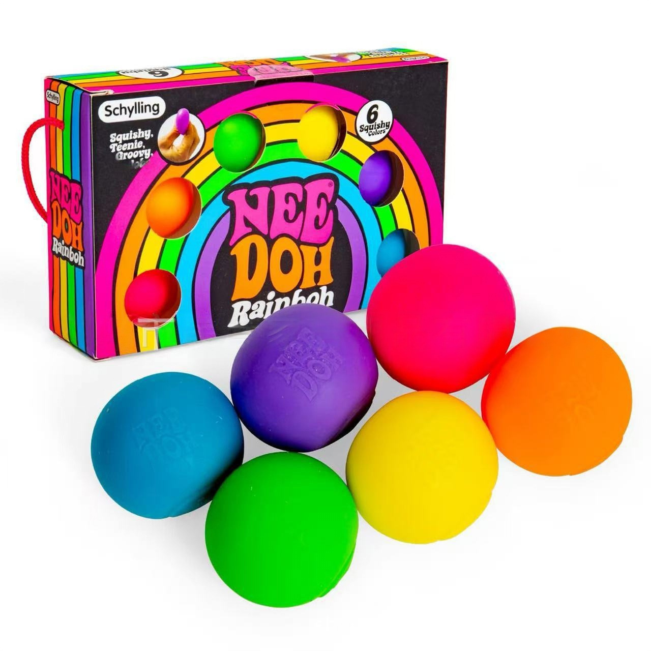 Mystery Box Blind Bag - Новые игрушки-антистресс Schylling Needoh Rainbow Teenie: