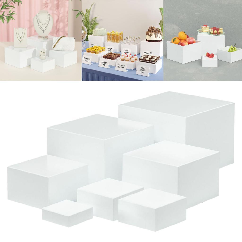 Display Risers Set - 7 шт., акриловая коробка-куб, подставка для