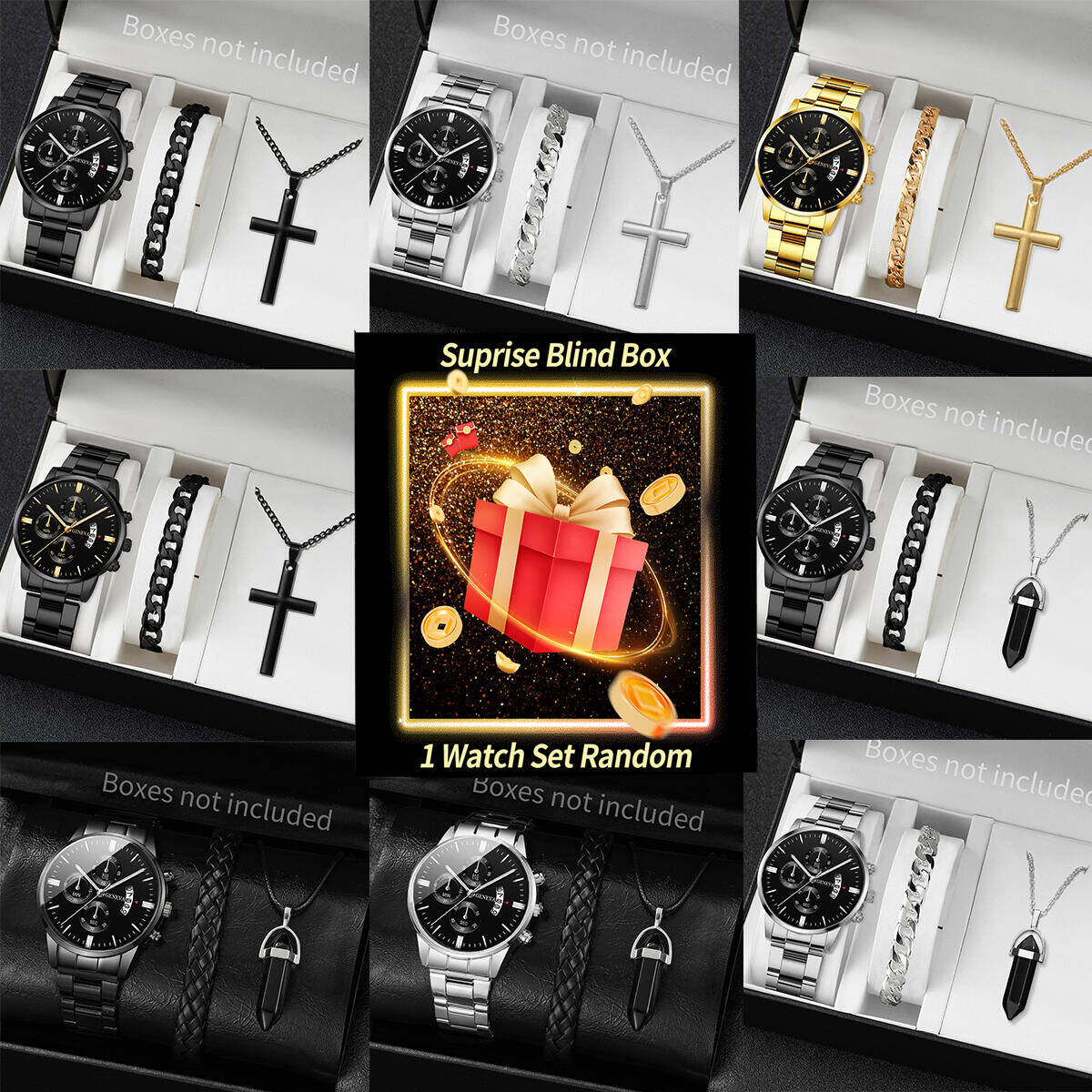 Mystery Box Blind Bag - Сюрприз Mystery Watch слепая коробка-3 шт./компл.