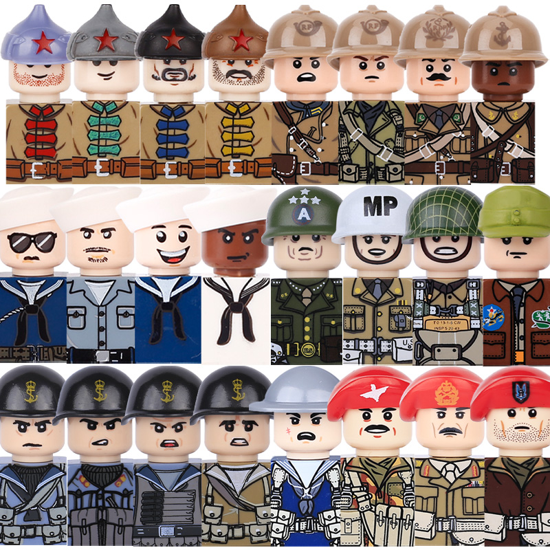 Детские игрушки WW2 Военные ар – обзор и цена Lego Minifigure Holder