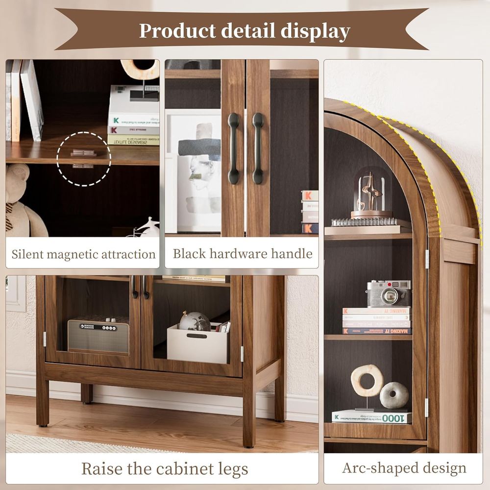 Высокий витринный шкаф из орех – обзор и цена Display Case Acrylic