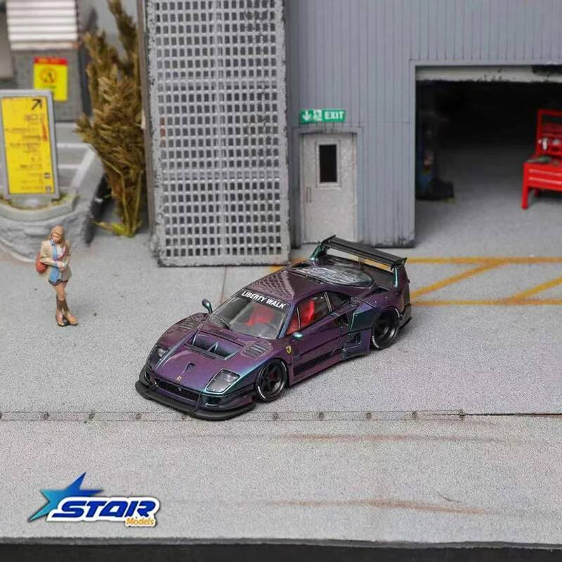STAR 1:64 LBWK F40 Ice Blue Ma – обзор и цена Die Cast Car 1 64
